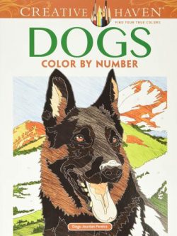 Creative Haven Dogs Color by Number Coloring Book