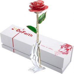 24k Gold Dipped Real Rose (Red)