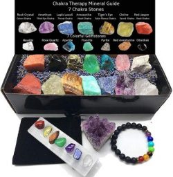 Chakra Therapy Healing Crystals Kit (24 Pcs)