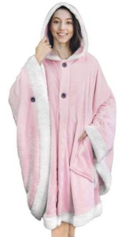 Angel Wrap Hooded Blanket - PINK