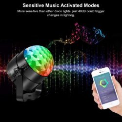 Party Disco Lights w/Remote Control - Sound Activated