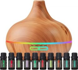 Ultimate Aromatherapy Set - Diffuser and 10 Essential Oils