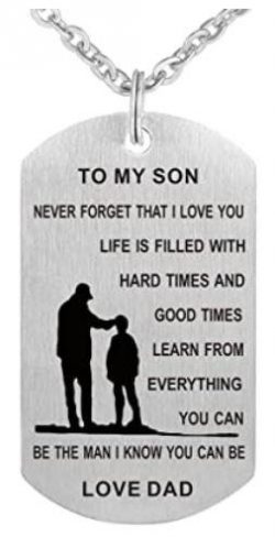 Dog Tag Pendant (To Son, Love Dad)