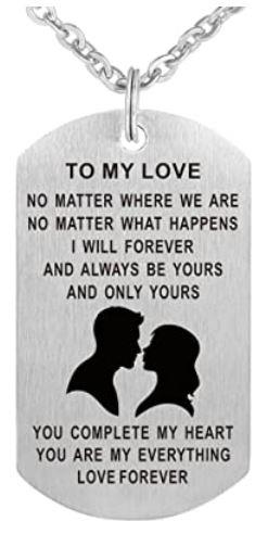 Dog Tag Pendant (To My Love)