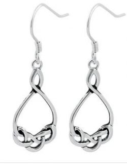 Silver Celtic Dangling Earrings