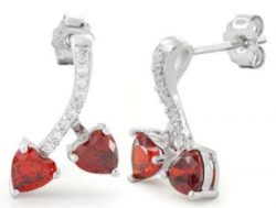 Cherry Hearts Earrings