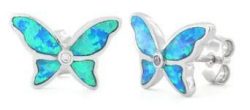 Opal Butterfly Earrings