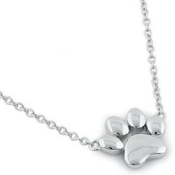 Paw Necklace - Silver