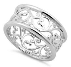 Silver Vines Ring