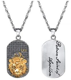 Dog Tag Pendant Zodiac (Leo)