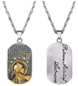 Dog Tag Pendant Zodiac (Virgo)
