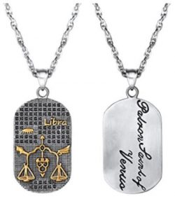 Dog Tag Pendant Zodiac (Libra)