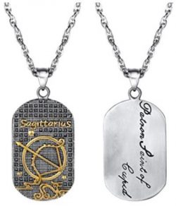 Dog Tag Pendant Zodiac (Sagittarius)