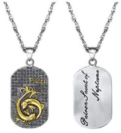 Dog Tag Pendant Zodiac (Pisces)