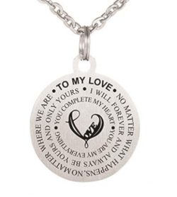 Dog Tag Pendant (To My Love) - Round