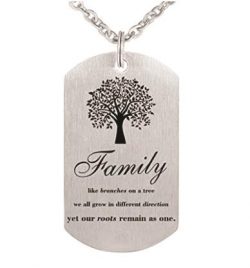Dog Tag Pendant (Family Tree)