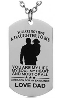 Dog Tag Pendant My Little Girl (From Dad)