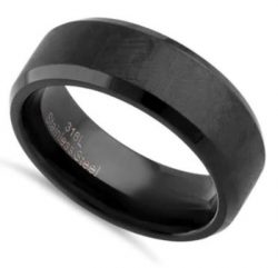 Matte Black with Polished Edge Ring