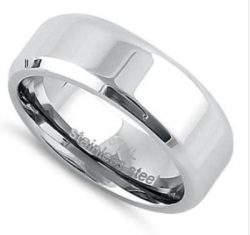 High Polish Silver Band