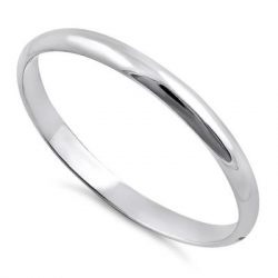 Solid Band - 14K Gold (White Gold Ring)