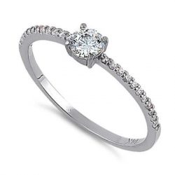 Round Engagement Ring