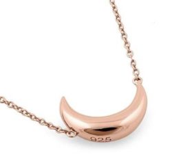 Half Moon Necklace - Rose Gold Plated