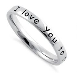 "Love You to the Moon & Back" Ring