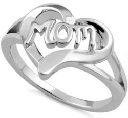 Heart Shaped Mom Ring