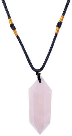 Rose Quartz Stone Necklace (Love, Compassion & Self Esteem)