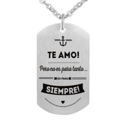 Dog Tag Pendant (Te Amo! Para Siempre)