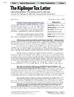 Kiplinger's Tax Letter