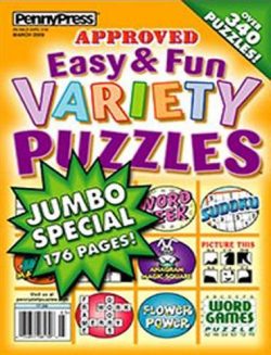 Approved Easy & Fun Variety Puzzles