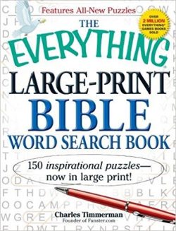 The Everything Large-Print Bible Word Search Book