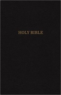 KJV, Thinline Reference Bible, Bonded Leather, Black, Red Letter Edition