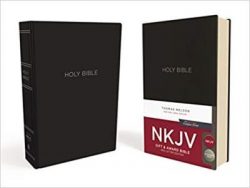 NKJV, Gift and Award Bible, Leather-Look, Black, Red Letter Edition