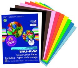Tru-Ray 9 X 12 Construction Paper, Assorted Colors, 50 Sheets (P103031)