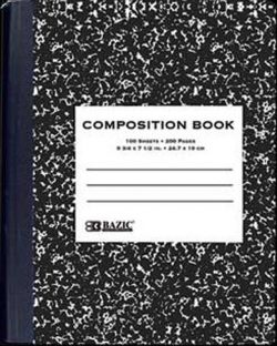 Composition Book - Ruled (Black)