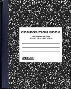 Composition Books (5 PK) - Ruled (Black)