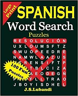 Large Print Spanish Word Search Puzzles