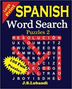 Large Print Spanish Word Search Puzzles 2