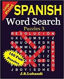 Large Print Spanish Word Search Puzzles 3