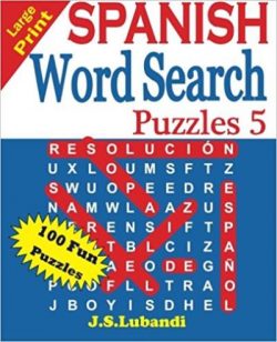 Large Print SPANISH Word Search Puzzles 5