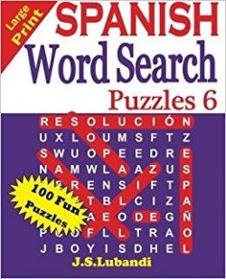 Large Print SPANISH Word Search Puzzles 6