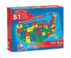 U.S.A. Map Floor (51 Pc)