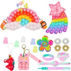 Bubble Pop Purse Popper Clouds Rainbow Fidget Pack