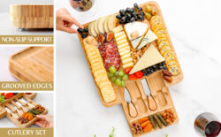 Bamboo Cheese Board & Knife Set