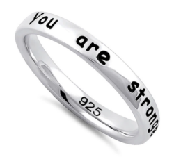 "You are Stronger" Ring