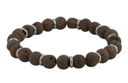 Dusty Brown Bead Bracelet