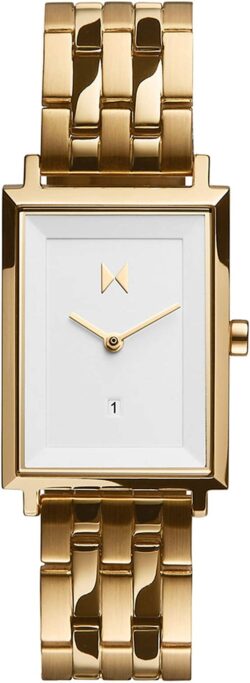 MVMT Women's Signature Square Watch - Gold White