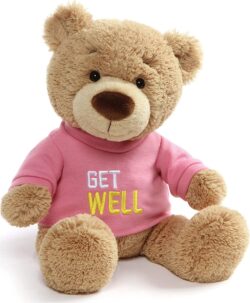 GUND - Get Well T-Shirt Bear - Pink (12.5")